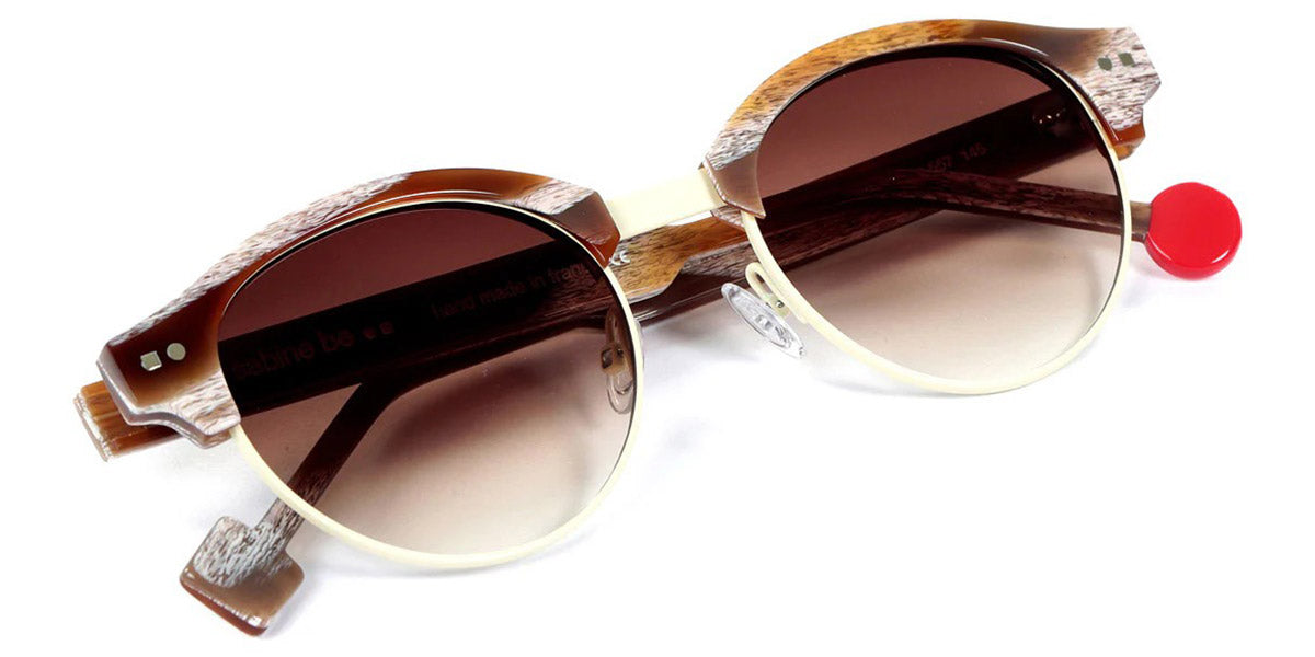 Sabine Be® Be Master Pantos Sun SB Be Master Pantos Sun 557 51 - Shiny Vintage Horn / Satin Ivory Sunglasses