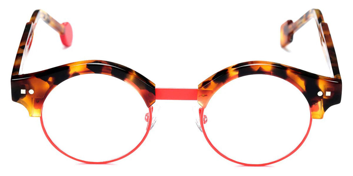 Sabine Be® Be Master Round SB Be Master Round 545 45 - Shiny Fawn Tortoise / Satin Neon Orange Satin Eyeglasses