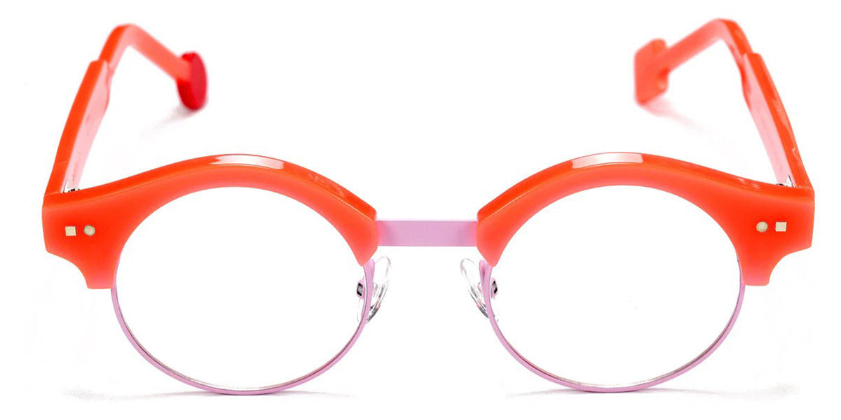 Sabine Be® Be Master Round SB Be Master Round 549 45 - Shiny Neon Miami Orange / Satin Baby Pink Eyeglasses