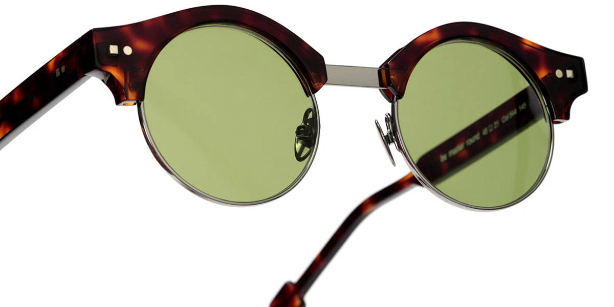 Sabine Be® Be Master Round Sun SB Be Master Round Sun 544 45 - Shiny Cherry Tortoiseshell / Polished Ruthenium Sunglasses