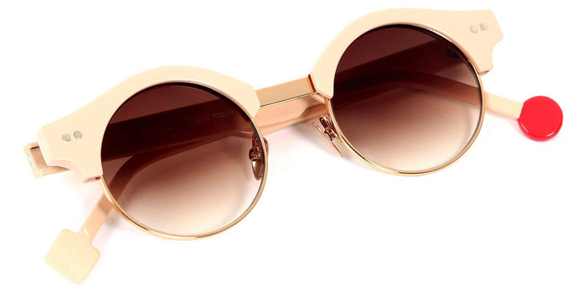 Sabine Be® Be Master Round Sun SB Be Master Round Sun 547 45 - Shiny Nude / Polished Rose Gold Sunglasses