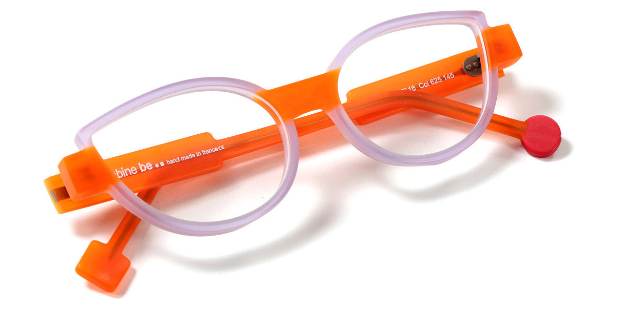 Sabine Be® Be Mine SB Be Mine 625 53 - Matte Translucent Parma / Matte Translucent Neon Orange Eyeglasses