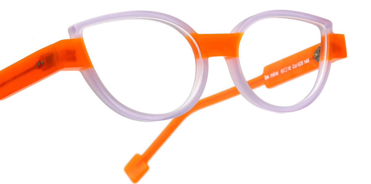 Sabine Be® Be Mine SB Be Mine 625 53 - Matte Translucent Parma / Matte Translucent Neon Orange Eyeglasses