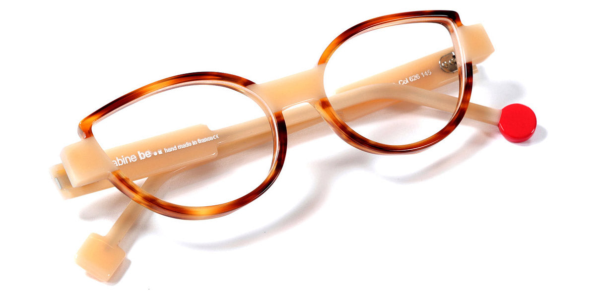 Sabine Be® Be Mine SB Be Mine 626 53 - Shiny Blonde Veined Tortoiseshell / Shiny Peach Eyeglasses