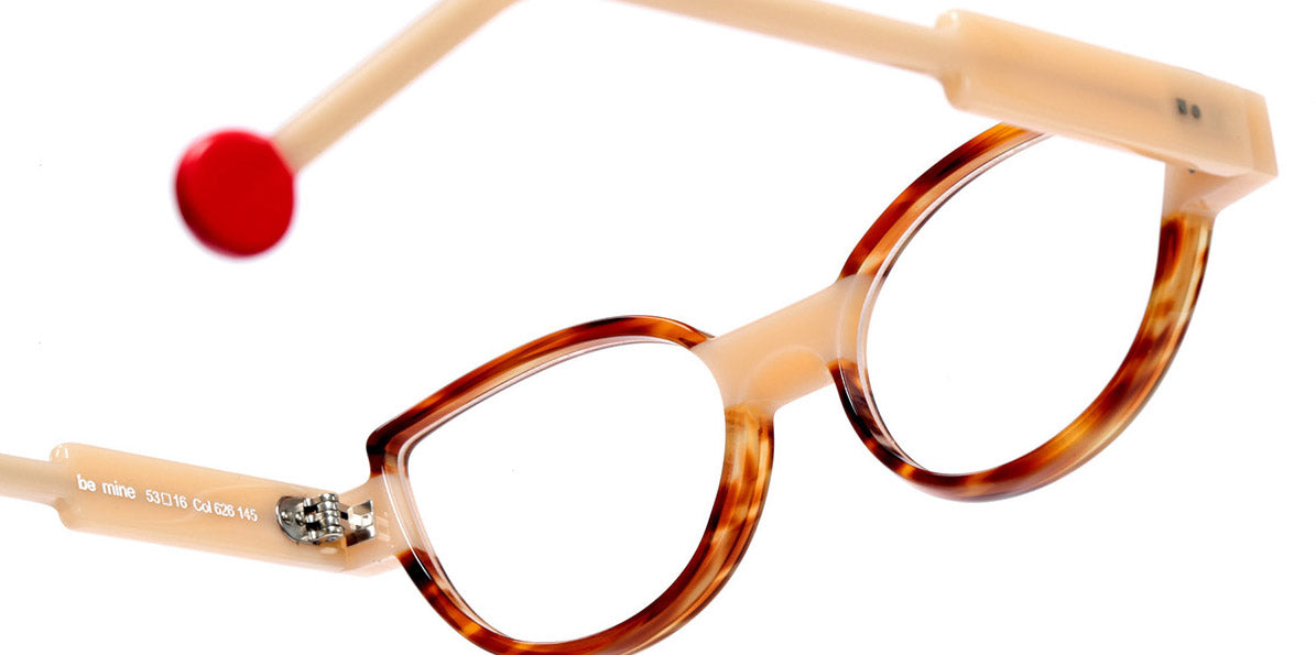 Sabine Be® Be Mine SB Be Mine 626 53 - Shiny Blonde Veined Tortoiseshell / Shiny Peach Eyeglasses