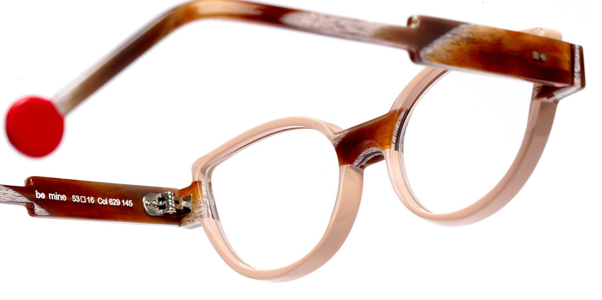 Sabine Be® Be Mine SB Be Mine 629 53 - Shiny Nude / Shiny Vintage Horn Eyeglasses