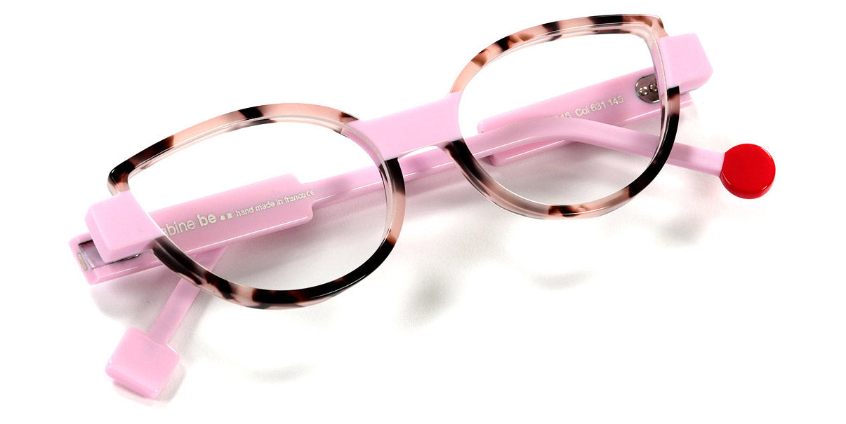 Sabine Be® Be Mine SB Be Mine 631 53 - Shiny Pinkish Tortoiseshell / Shiny Pastel Pink Eyeglasses