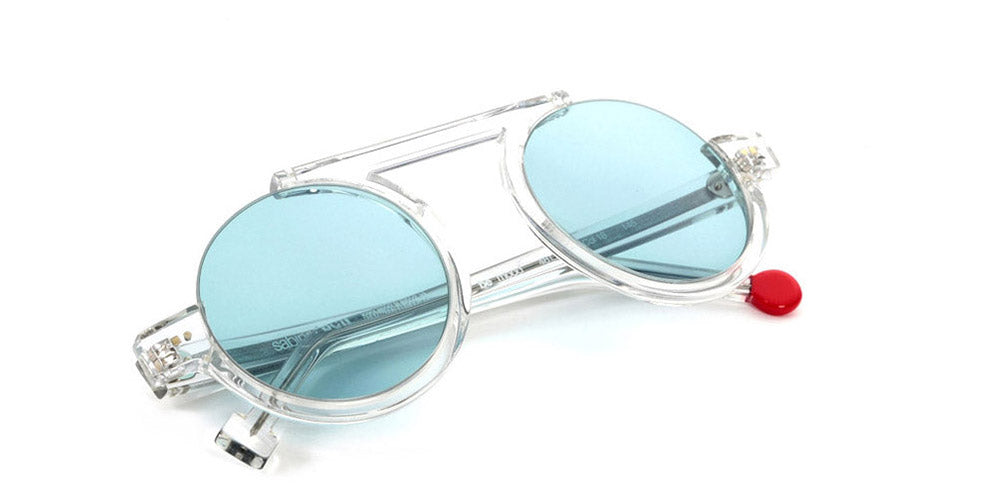 Sabine Be® Be Mood Sun SB Be Mood Sun 18t 48 - Shiny Crystal / Turquoise Lenses Sunglasses