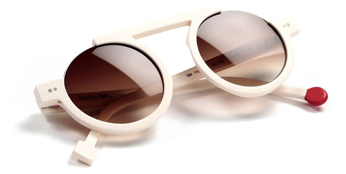 Sabine Be® Be Mood Sun SB Be Mood Sun c86db 48 - Matte Ivory With Dark Lenses 86db Sunglasses