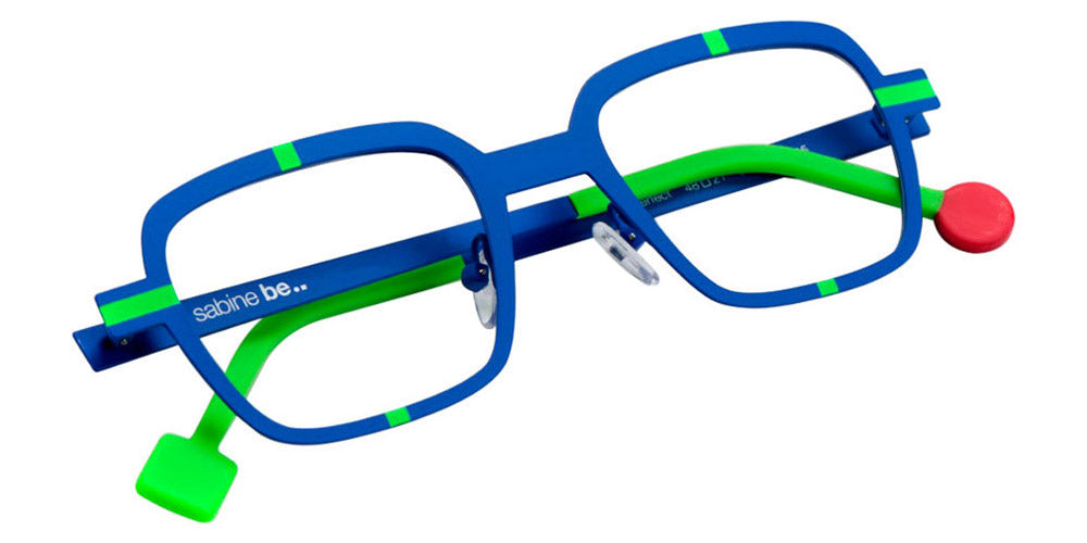 Sabine Be® Be Perfect SB Be Perfect 433 48 - Satin Majorelle Blue / Satin Neon Green Eyeglasses