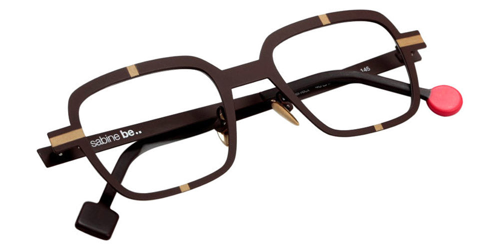 Sabine Be® Be Perfect SB Be Perfect 436 48 - Satin Dark Chocolate / Satin Pale Gold Eyeglasses