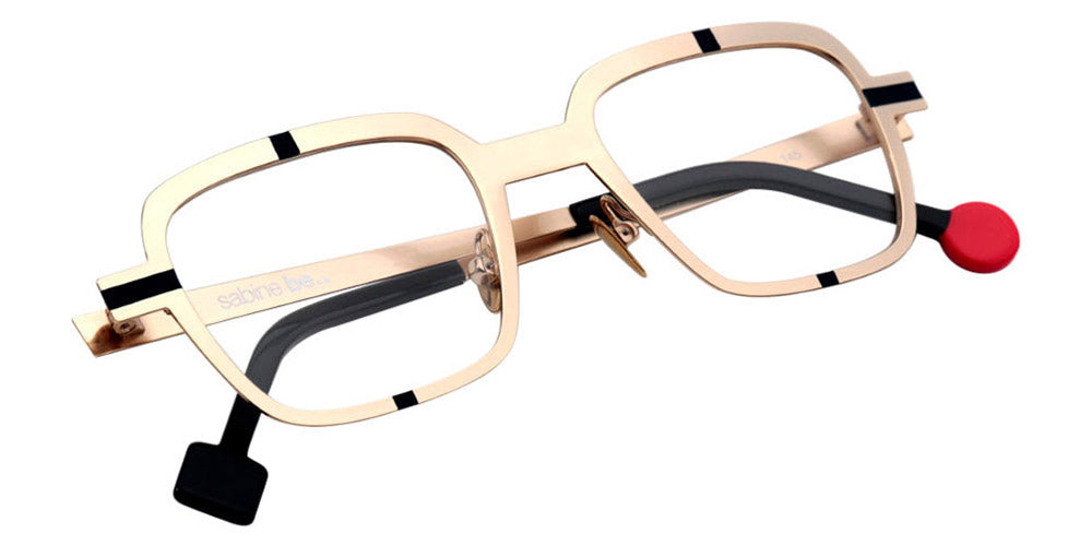 Sabine Be® Be Perfect SB Be Perfect 437 48 - Polished Pale Gold / Satin Navy Blue Eyeglasses