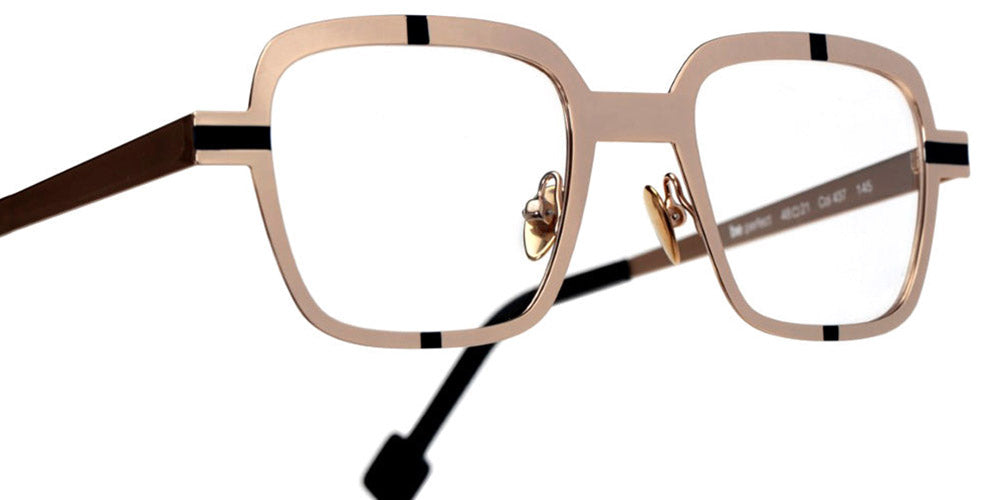 Sabine Be® Be Perfect SB Be Perfect 437 48 - Polished Pale Gold / Satin Navy Blue Eyeglasses
