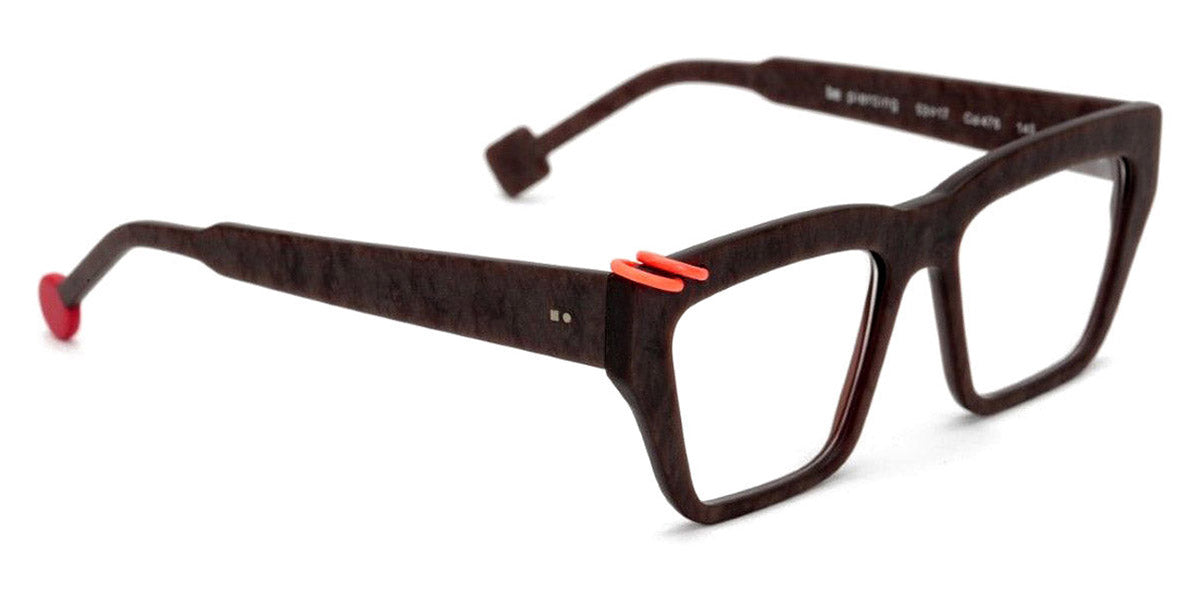 Sabine Be® Be Piercing SB Be Piercing 476 53 - Matte Marbled Brown / Neon Coral Eyeglasses