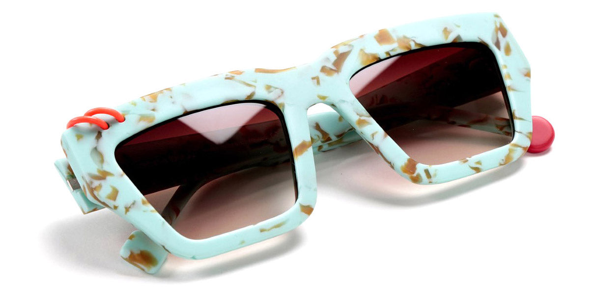 Sabine Be® Be Piercing Sun SB Be Piercing Sun 479 53 - Matt Marbled Turquoise / Camel Sunglasses