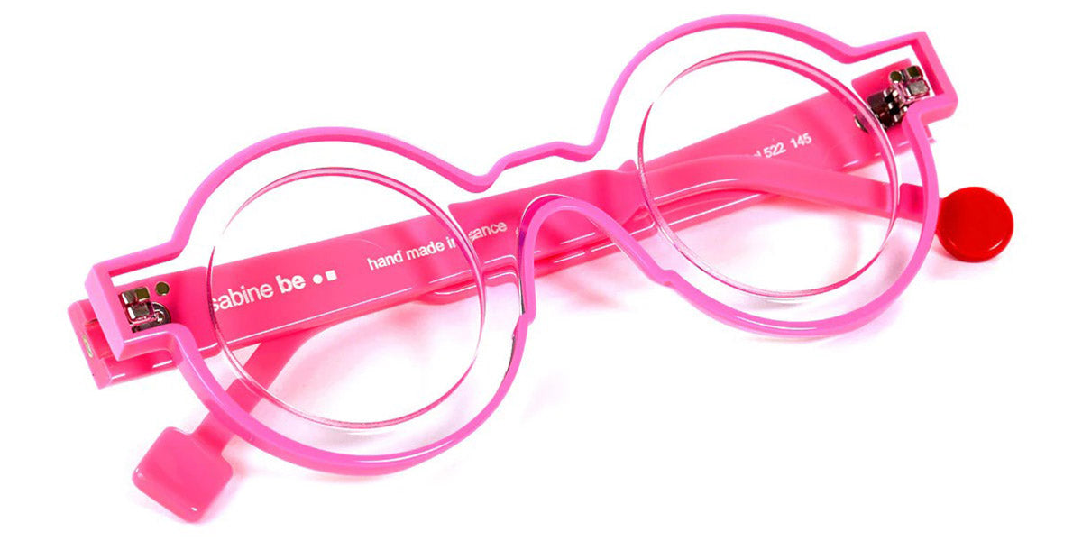 Sabine Be® Be Pop Line SB Be Pop Line 522 41 - Shiny Crystal / Shiny Neon Pink Eyeglasses