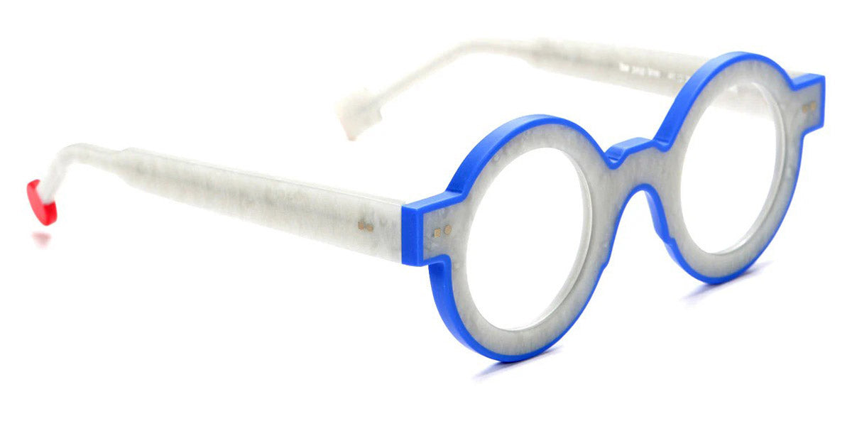 Sabine Be® Be Pop Line SB Be Pop Line 532 41 - Matte Marbled Silver Gray / Matte Majorelle Blue Eyeglasses