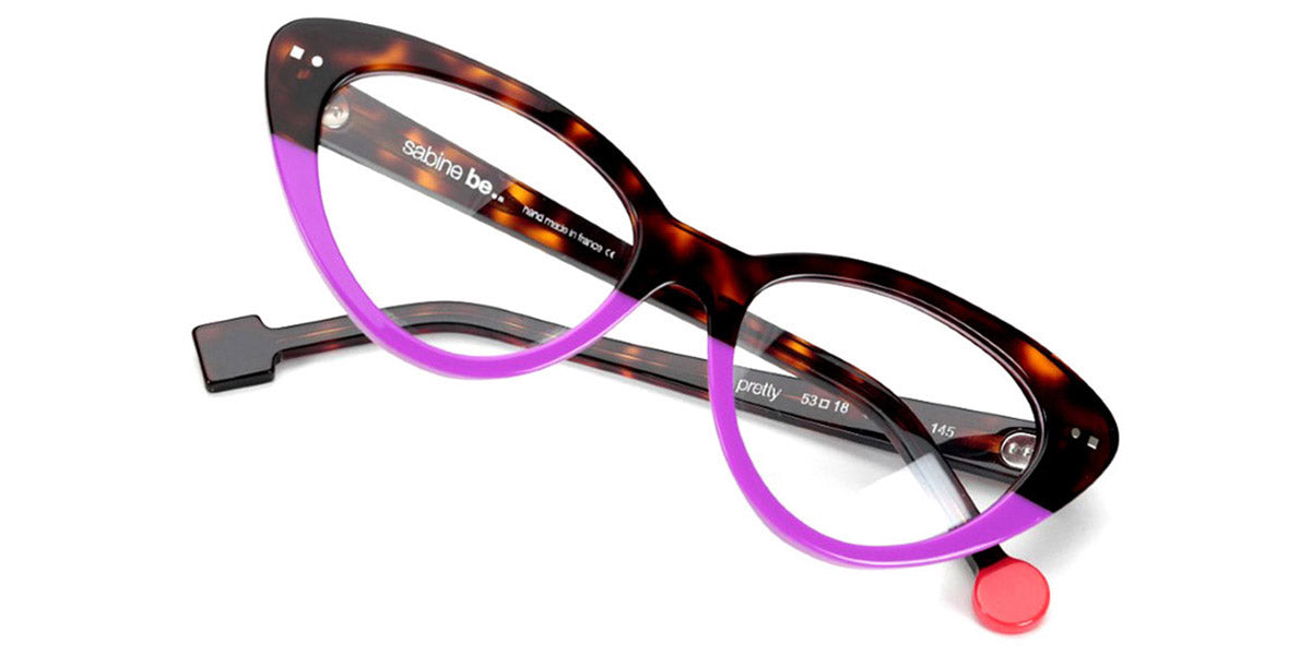 Sabine Be® Be Pretty SB Be Pretty 448 53 - Shiny Cherry Tortoise / Shiny Violine Eyeglasses