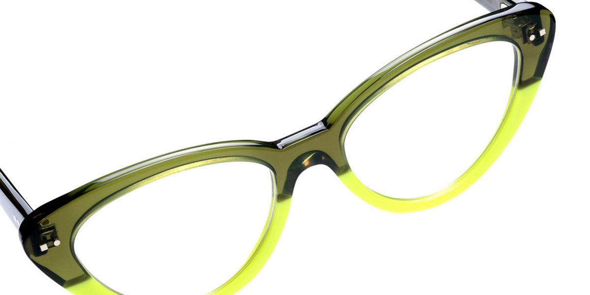 Sabine Be® Be Pretty SB Be Pretty 456 53 - Shiny Translucent Khaki / Bright Neon Yellow Eyeglasses