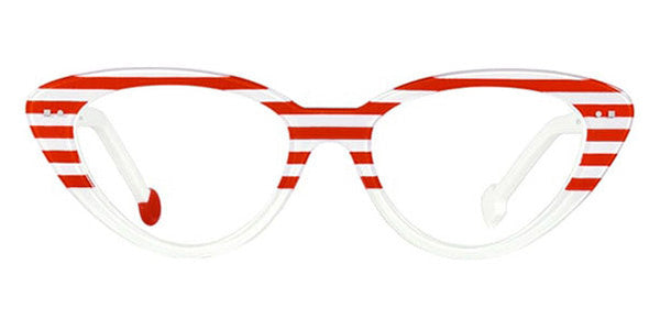 Sabine Be® Be Pretty Stripe SB Be Pretty Stripe 180 53 - Shiny Red Fat Stripes / Shiny White Eyeglasses