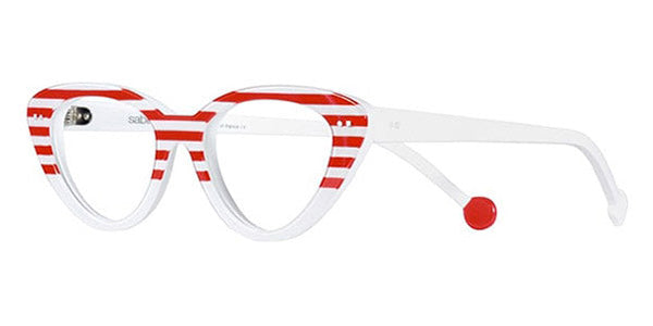 Sabine Be® Be Pretty Stripe SB Be Pretty Stripe 180 53 - Shiny Red Fat Stripes / Shiny White Eyeglasses