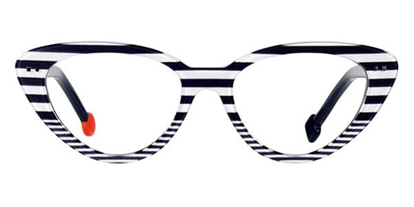 Sabine Be® Be Pretty Stripe SB Be Pretty Stripe 185 53 - Shiny Navy Blue Fat Stripes / Shiny Navy Blue Slim Stripes Eyeglasses