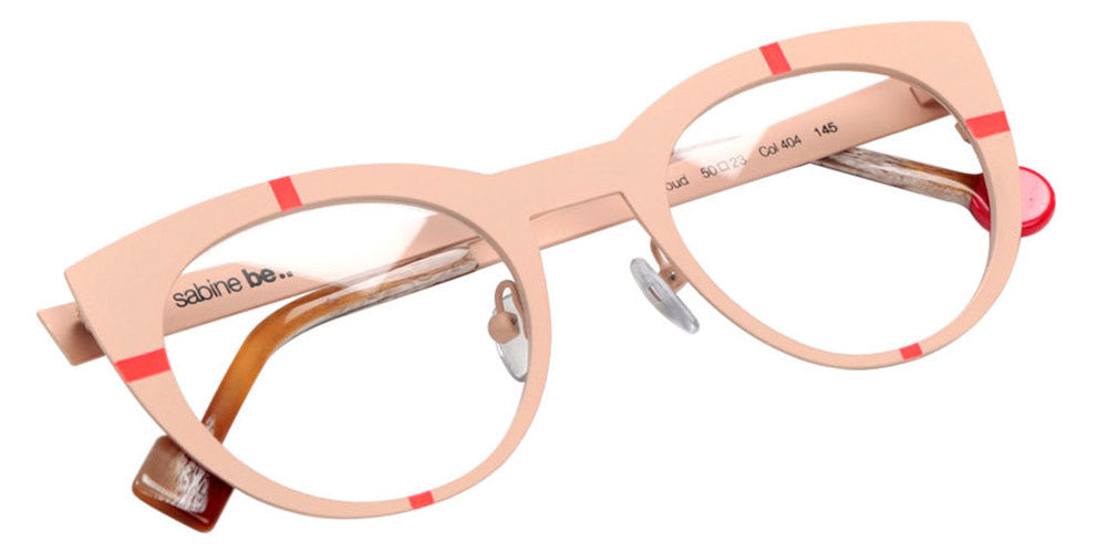 Sabine Be® Be Proud SB Be Proud 404 50 - Nude Satin / Neon Orange Satin Eyeglasses