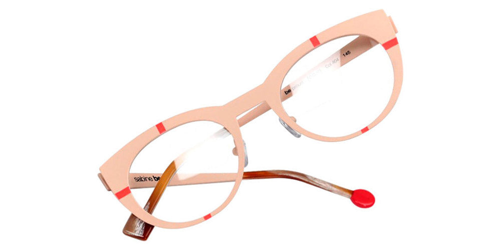 Sabine Be® Be Proud SB Be Proud 404 50 - Nude Satin / Neon Orange Satin Eyeglasses