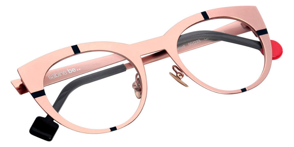 Sabine Be® Be Proud SB Be Proud 416 50 - Polished Rose Gold / Satin Navy Blue Eyeglasses