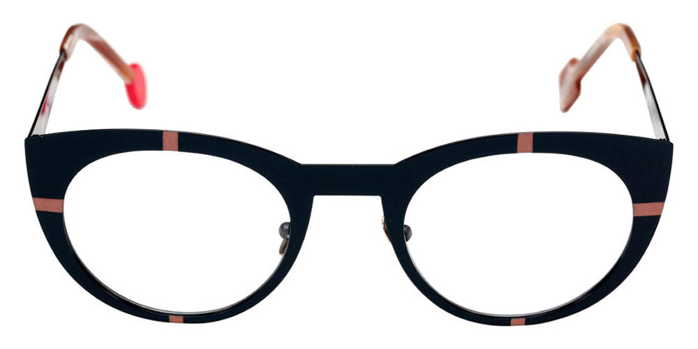 Sabine Be® Be Proud SB Be Proud 419 50 - Shiny Navy Blue / Satin Rose Gold Eyeglasses