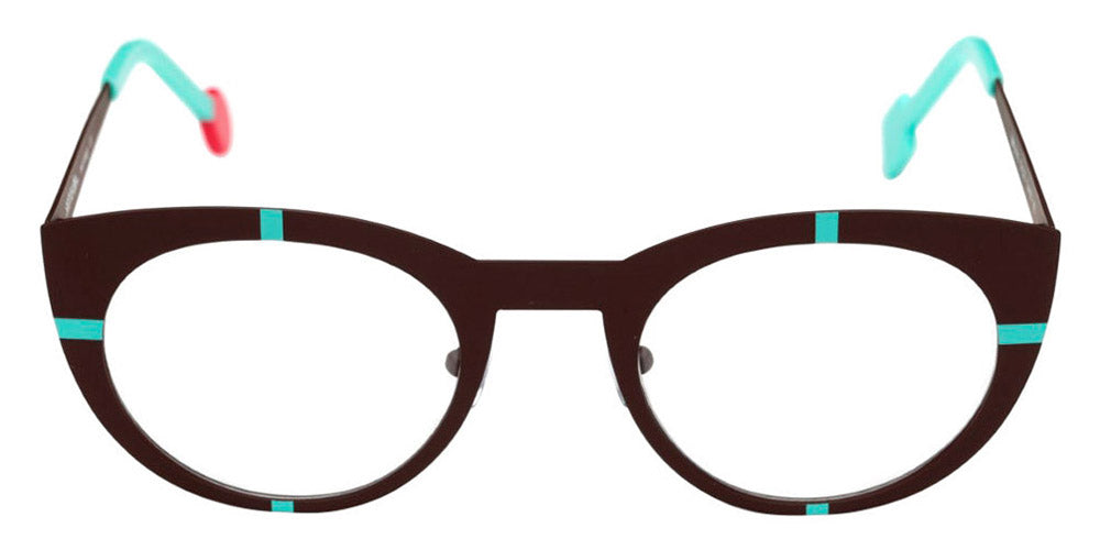 Sabine Be® Be Proud SB Be Proud 420 50 - Satin Dark Chocolate / Satin Turquoise Eyeglasses