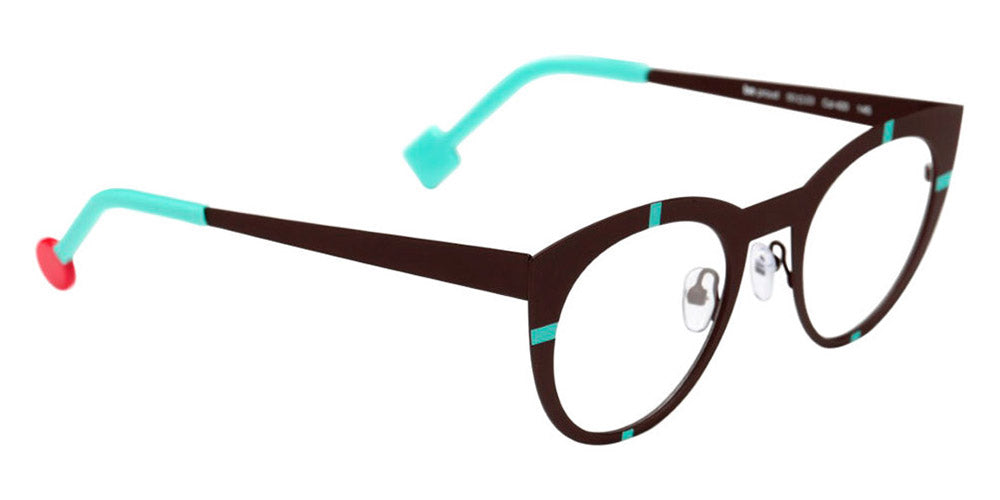 Sabine Be® Be Proud SB Be Proud 420 50 - Satin Dark Chocolate / Satin Turquoise Eyeglasses