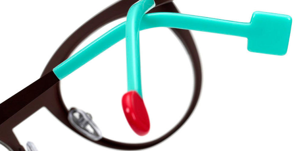 Sabine Be® Be Proud SB Be Proud 420 50 - Satin Dark Chocolate / Satin Turquoise Eyeglasses