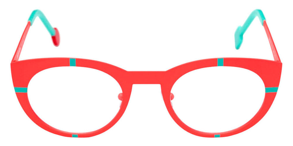 Sabine Be® Be Proud SB Be Proud 423 50 - Satin Neon Orange / Satin Turquoise Eyeglasses