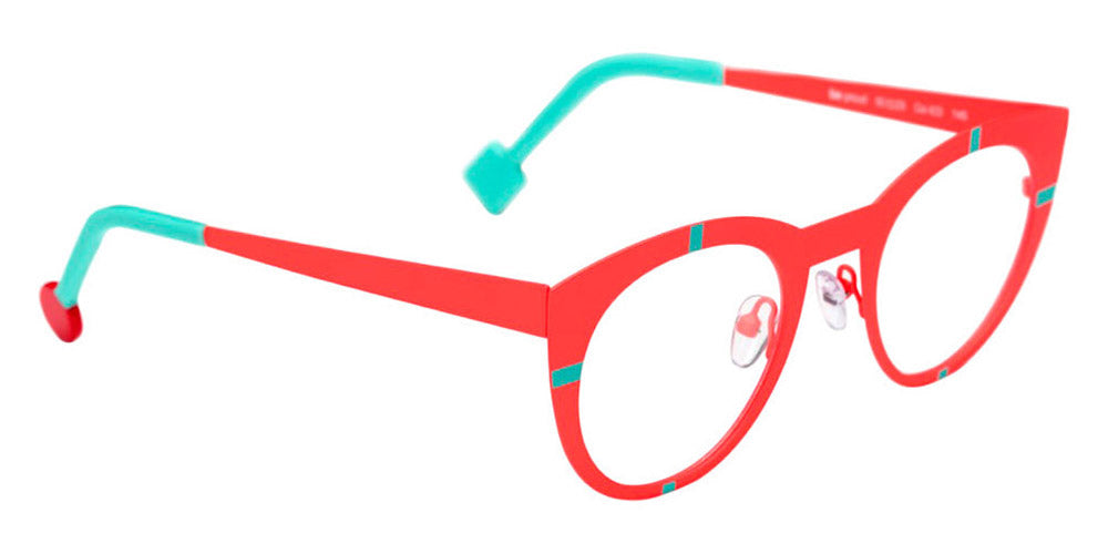 Sabine Be® Be Proud SB Be Proud 423 50 - Satin Neon Orange / Satin Turquoise Eyeglasses