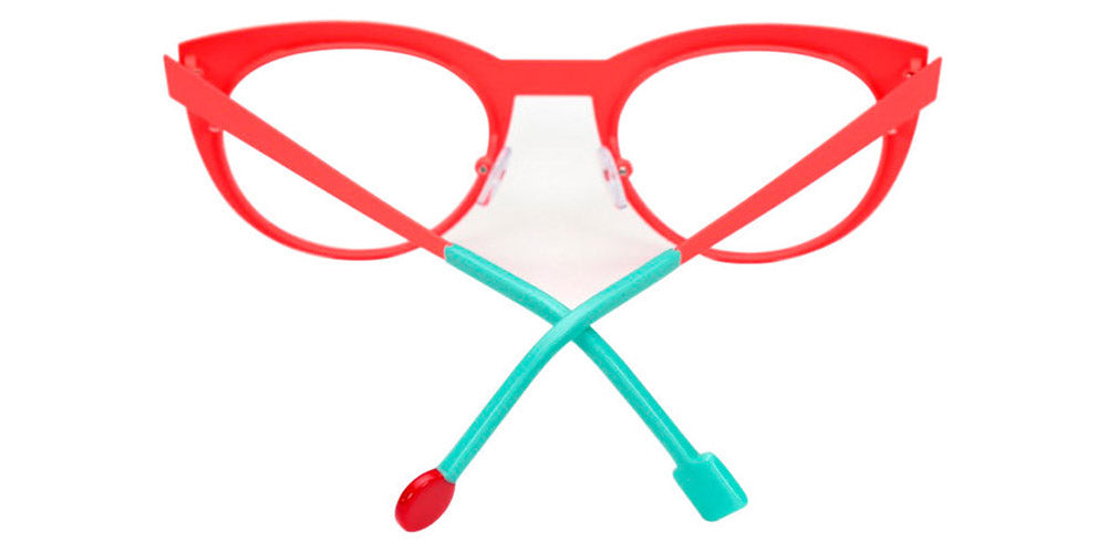 Sabine Be® Be Proud SB Be Proud 423 50 - Satin Neon Orange / Satin Turquoise Eyeglasses