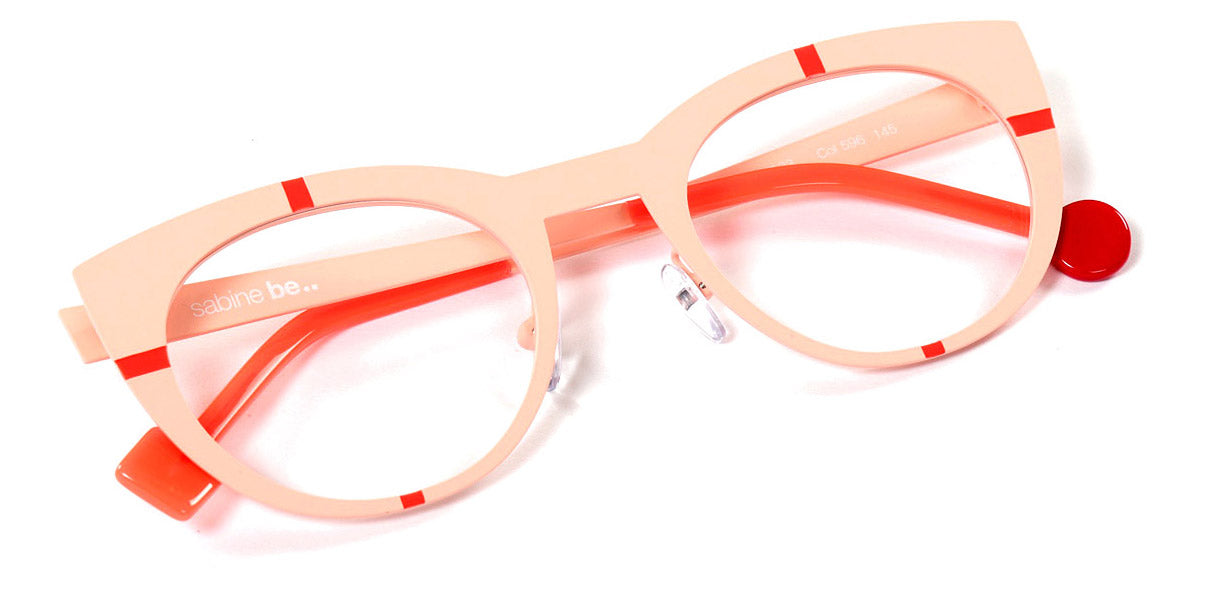 Sabine Be® Be Proud SB Be Proud 596 50 - Satin Salmon / Satin Neon Orange Eyeglasses