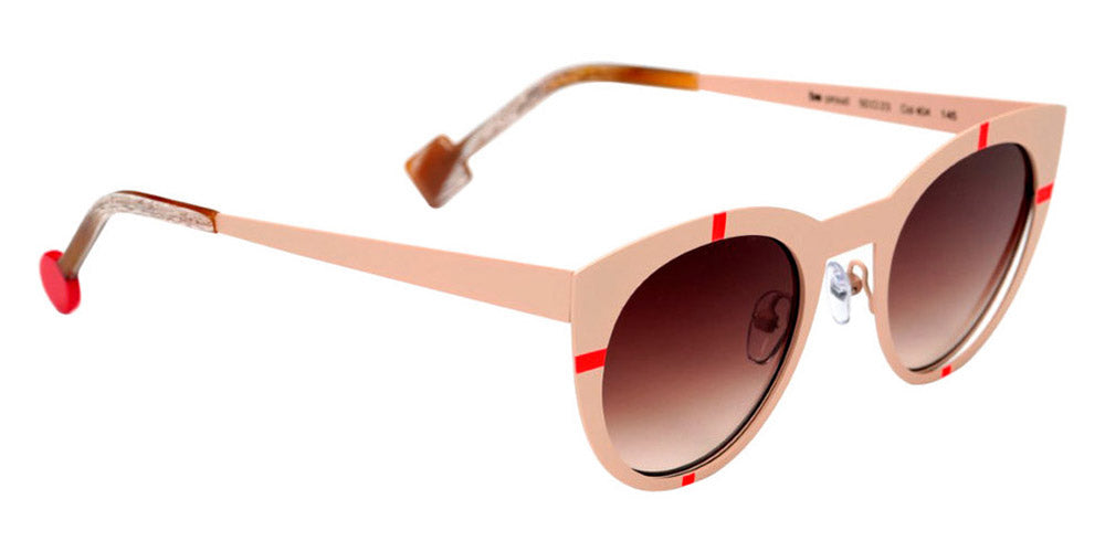 Sabine Be® Be Proud Sun SB Be Proud Sun 404 50 - Nude Satin / Neon Orange Satin Sunglasses