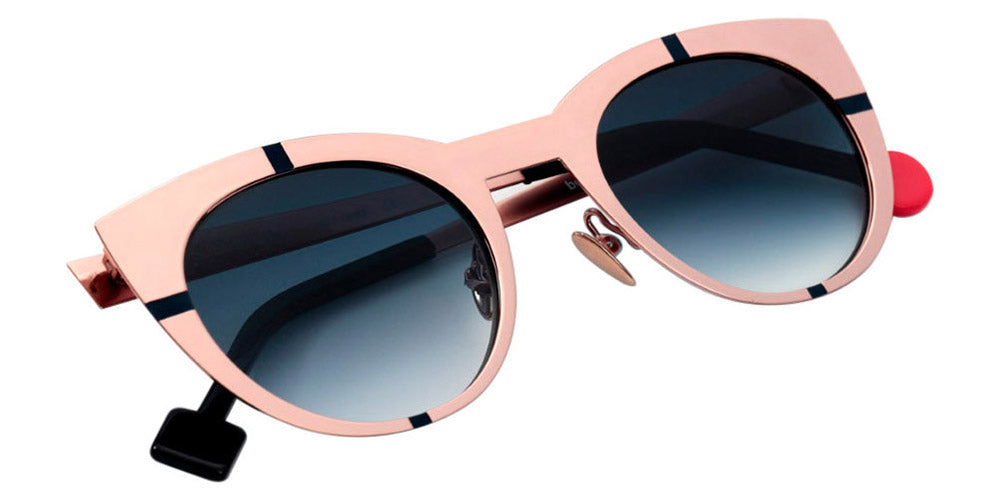 Sabine Be® Be Proud Sun SB Be Proud Sun 416 50 - Polished Rose Gold / Satin Navy Blue Sunglasses