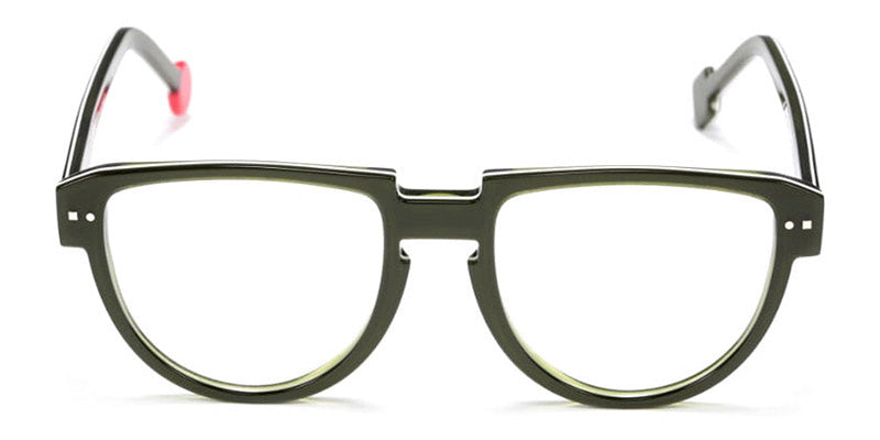 Sabine Be® Be Rebel SB Be Rebel 170 54 - Shiny Translucent Dark Green / White / Shiny Translucent Dark Green Eyeglasses