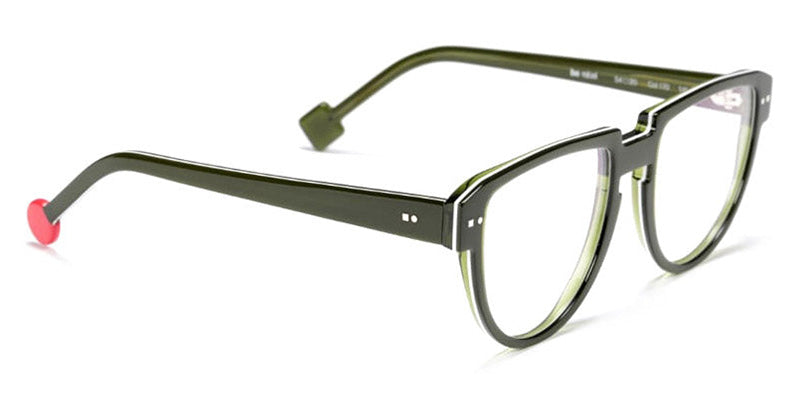 Sabine Be® Be Rebel SB Be Rebel 170 54 - Shiny Translucent Dark Green / White / Shiny Translucent Dark Green Eyeglasses