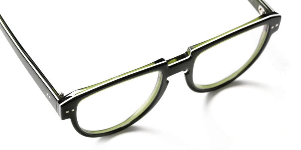 Sabine Be® Be Rebel SB Be Rebel 170 54 - Shiny Translucent Dark Green / White / Shiny Translucent Dark Green Eyeglasses