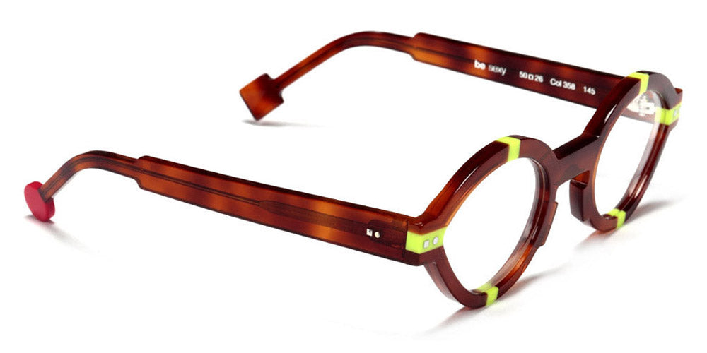 Sabine Be® Be Sexy SB Be Sexy 358 50 - Shiny Blonde Tortoise / Shiny Neon Yellow Eyeglasses