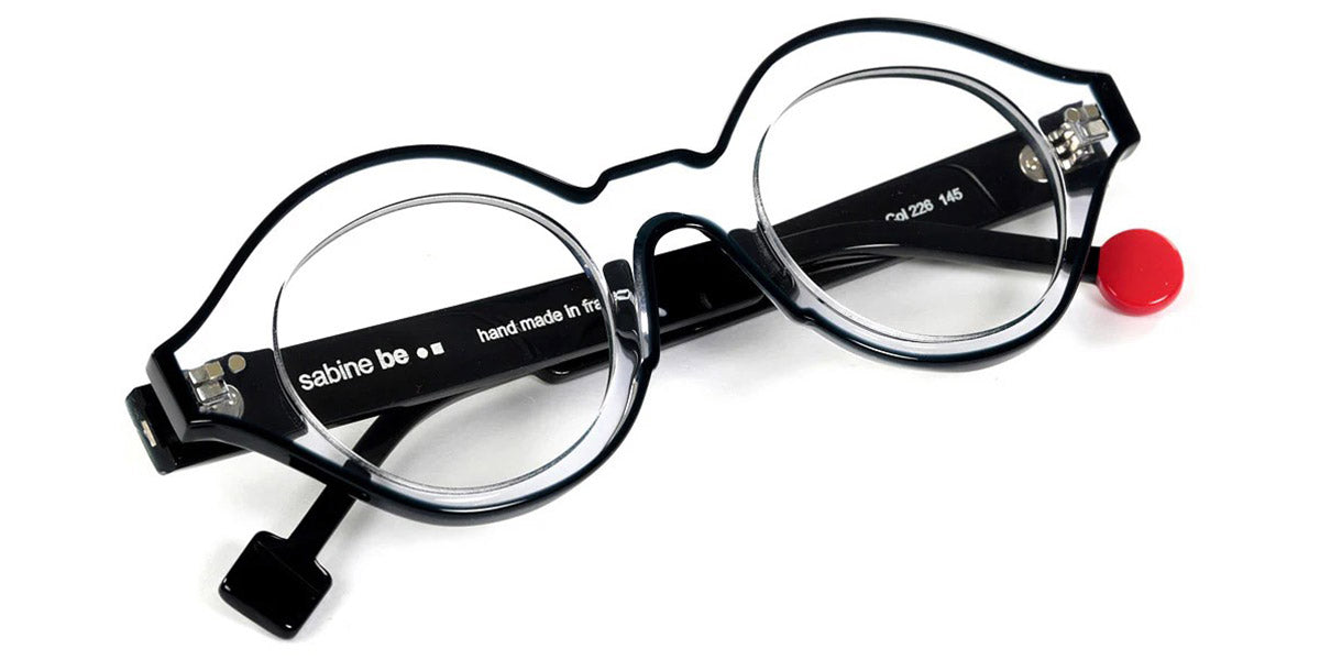 Sabine Be® Be Smile Line SB Be Smile Line 226 46 - Shiny Crystal / Shiny Midnight Blue Eyeglasses