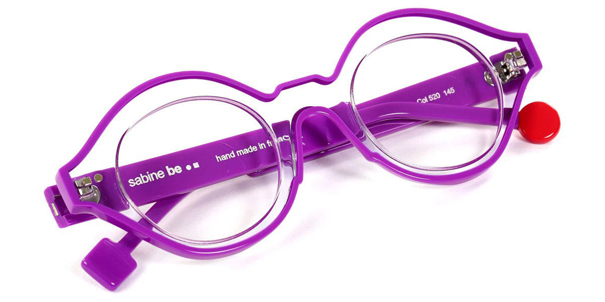 Sabine Be® Be Smile Line SB Be Smile Line 520 46 - Shiny Crystal / Shiny Purple Eyeglasses