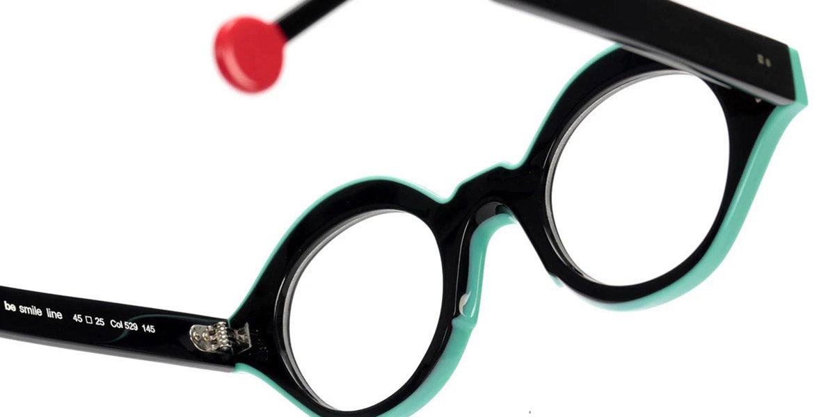 Sabine Be® Be Smile Line SB Be Smile Line 529 46 - Shiny Midnight Blue / Shiny Turquoise Eyeglasses