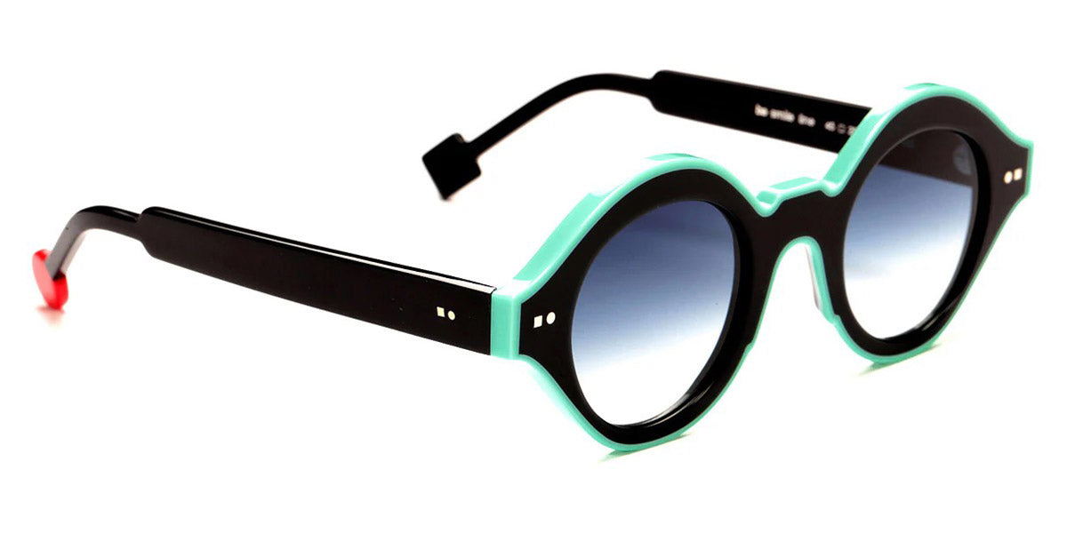 Sabine Be® Be Smile Line Sun SB Be Smile Line Sun 529 46 - Shiny Midnight Blue / Shiny Turquoise Sunglasses