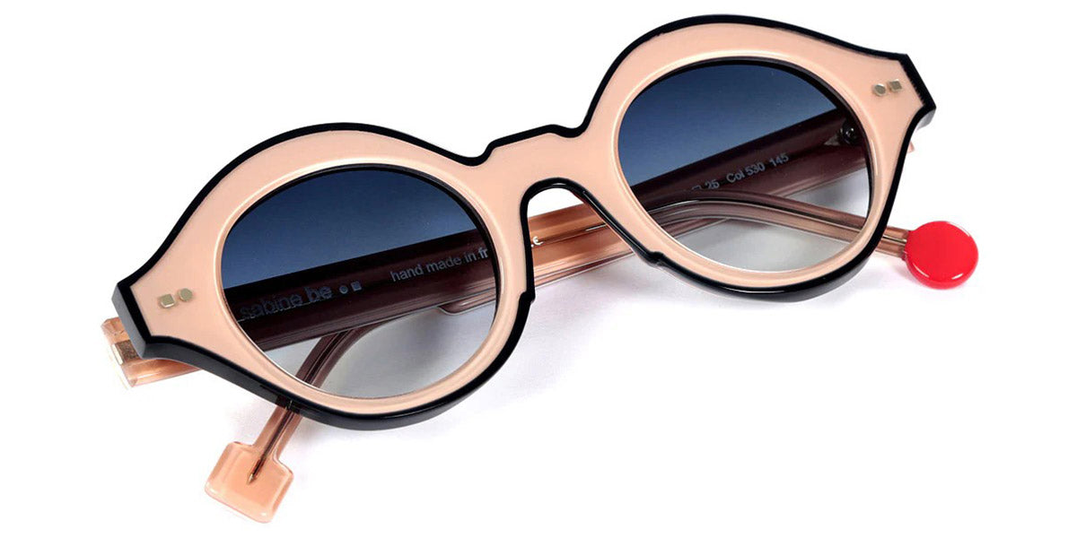 Sabine Be® Be Smile Line Sun SB Be Smile Line Sun 530 46 - Shiny Translucent Nude / Shiny Midnight Blue Sunglasses