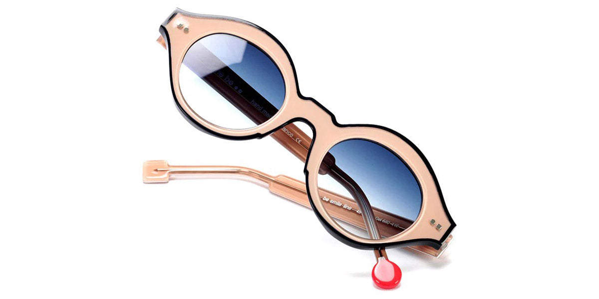 Sabine Be® Be Smile Line Sun SB Be Smile Line Sun 530 46 - Shiny Translucent Nude / Shiny Midnight Blue Sunglasses