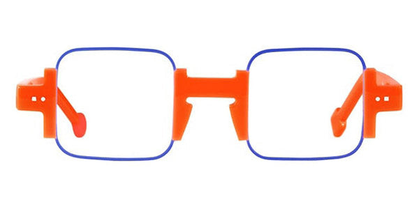 Sabine Be® Be Square SB Be Square 153 42 - Shiny Miami Neon Orange / Satin Blue Klein Eyeglasses